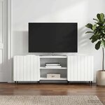 vidaXL Meuble TV Blanc 150 x 31 x 52 cm Bois d'ingénierie