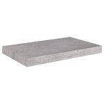 vidaXL Étagère murale flottante gris béton 50x23x3 8 cm MDF