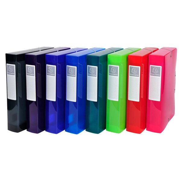 Boite De Classement En Polyproppylène Dos 60mm Iderama Pp - A4 - Couleurs Assorties - Exacompta