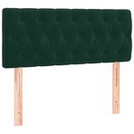 vidaXL Sommier à lattes de lit avec matelas Vert foncé 90x190 cm