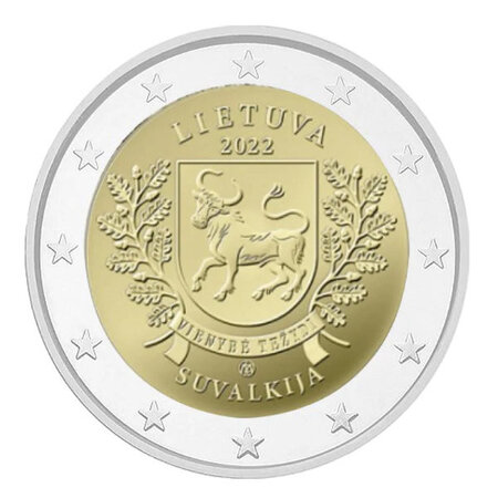 Monnaie 2 euros commémorative lituanie 2022 - suvalkija