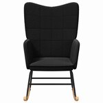 vidaXL Fauteuil relaxant Noir 61 x 78 x 98 cm tissu