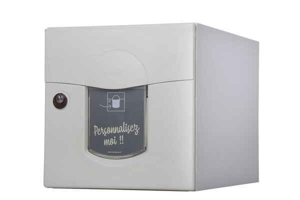 Boîte aux lettres Soléa  2 portes Ton pierre aspect sablé RAL 1013MS