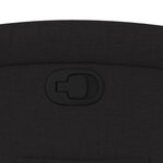 vidaXL Fauteuil inclinable Noir Tissu