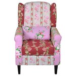 vidaXL Fauteuil avec design de patchwork Tissu