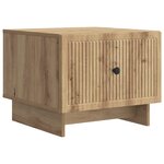 vidaXL Table basse Chêne artisanal 49 x 50 x 40 cm Bois d'ingénierie