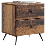 vidaXL Cabinet de chevet 2 Pièces Bois ancien 43 x 34 5 x 47 5 cm