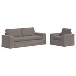 vidaXL Ensemble de Canapés 2 pc Taupe tissu
