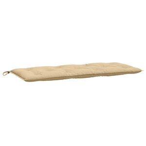 vidaXL Coussin de banc de jardin beige mélangé 120x50x7 cm tissu