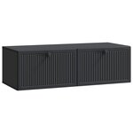 vidaXL Meuble TV mural Noir 98 x 41 x 30 cm Bois d'ingénierie