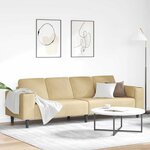 Sofa en tissu avec coussin Vert gris 208 cm Tissu en velours côtelé