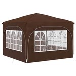 vidaXL Tente de fête pop-up 290 x 290 x 245 cm Marron