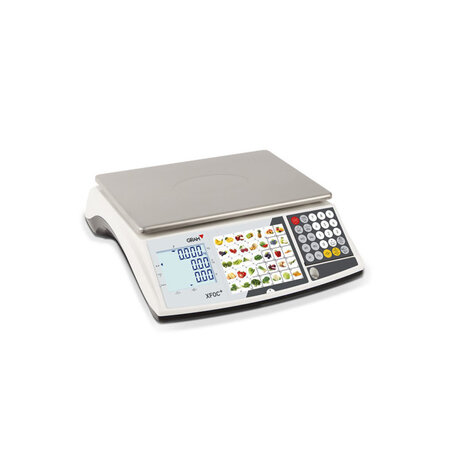 Balance commerciale xfoc+ poids prix 15/30 kg avec clavier plu - gram -  - inox15