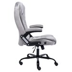 vidaXL Chaise de bureau Gris clair Velours