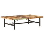 vidaXL Table basse 142x90x42 cm Bois de récupération massif