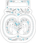 Carnet de coloriage enfant avec foil 24 pages animaux câlins