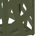 vidaXL Porte-parapluie Olive 15 5 x 15 5 x 49 cm Métal