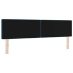 vidaXL Tête de Lit LED Argyle Manuel Bleu foncé 90 cm Velours
