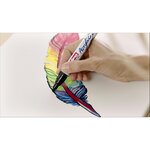 Marqueur Acrylique 5100 Rouge Trafic Pointe Moyenne 2-3 mm x 3 EDDING