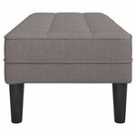 vidaXL banc Taupe 113 x 57 x 39 cm tissu