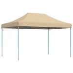 vidaXL Tente de fête Beige 279 x 410 x 315 cm Tissu Oxford