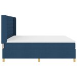 Lit ressort vidaXL avec matelas et LED bleues 200x200 cm en tissu