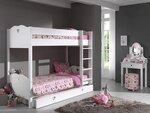 Vipack Coiffeuse enfant Amori avec miroir Bois Blanc