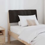 vidaXL Tête de lit capitonnée Noir 80 cm Pin massif