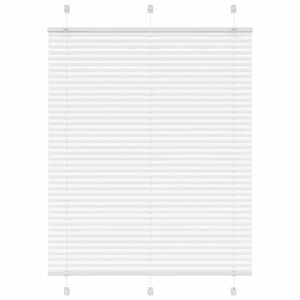 vidaXL Store plissé blanc 105x100cm largeur du tissu 104 4cm polyester