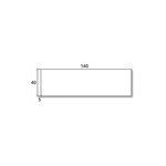 Boite de 1000 étiquettes simples pour machine à affranchir double 140 x 40