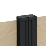 vidaXL Auvent latéral rétractable beige 220x600 cm