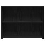 vidaXL Table basse Chêne Noir 102x55x42 cm Bois d'ingénierie