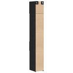 vidaXL Cabinet de rangement slim Chêne noir 30 x 42.5 x 225 cm
