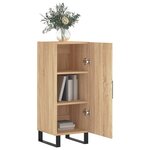 vidaXL Buffet Chêne sonoma 34 5x34x90 cm Bois d'ingénierie