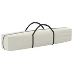 vidaXL Tente de réception pliable avec parois Crème 2x2 m