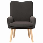 vidaXL Fauteuil relaxant Gris foncé 63 x 67 x 94 cm tissu