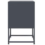 vidaXL Tables de chevet 2 Pièces anthracite 36x39x60 5 cm acier