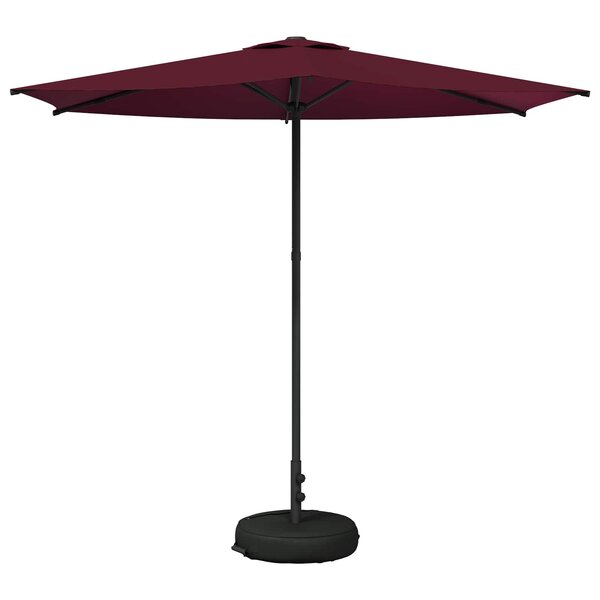 vidaXL Parasol de jardin 270 x 270 cm Polyester Rectangulaire Bordeaux