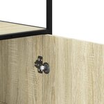 vidaXL Buffet haut chêne sonoma 68x35x139 cm bois d'ingénierie métal