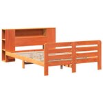vidaXL Cadre de lit sans matelas cire marron 140x200cm bois pin massif