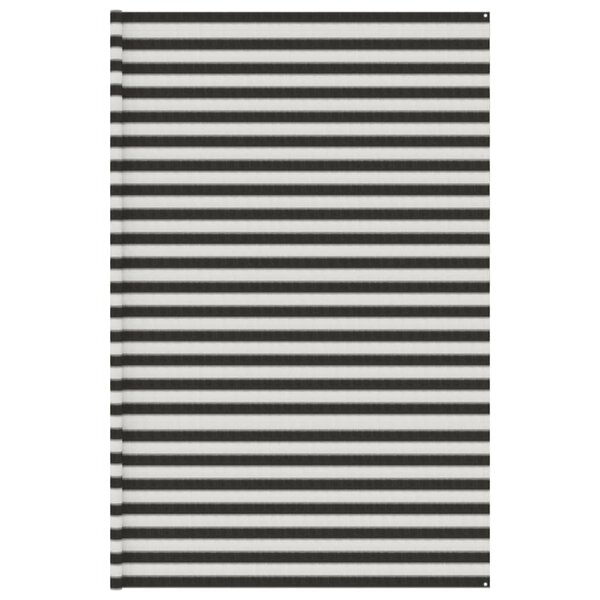 vidaXL Tapis de tente anthracite et blanc 400x700 cm PEHD