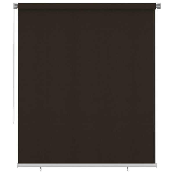 vidaXL Store roulant d'extérieur 200x230 cm Marron PEHD