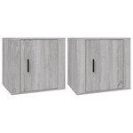 vidaXL Tables de chevet 2 Pièces Sonoma gris 50x39x47 cm