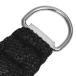 vidaXL Voile d'ombrage 160 g/m² Noir 3x6 m PEHD