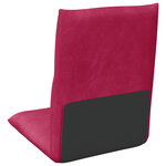 vidaXL Fauteuil de sol ajustable Bordeaux Velours