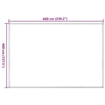 vidaXL Tapis de tente vert clair 400x600 cm PEHD