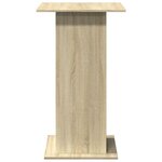 vidaXL Table de bar avec rangement chêne sonoma bois d'ingénierie