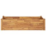 vidaXL Lit surélevé de jardin 160x60x44 cm Bois massif d'acacia