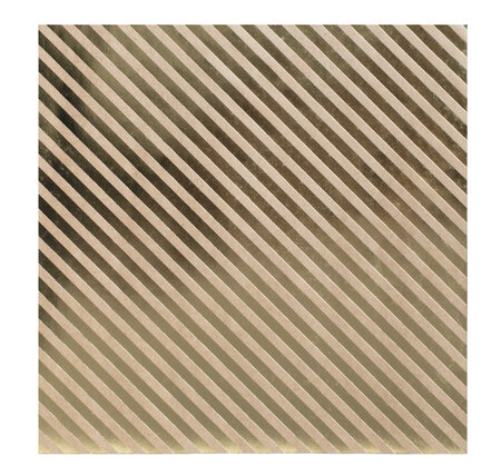 Papier Kraft à effet doré 30x30cm Stripe (rayé)