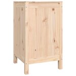 vidaXL Boîte à linge 44x44x76 cm Bois massif de pin